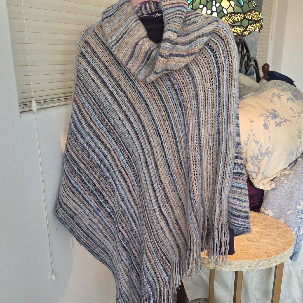Coco + Carmen Pastel Knit Poncho